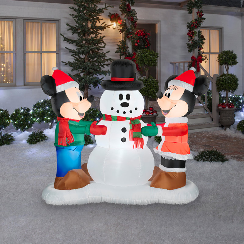 Fashion Disney Christmas mickey snow man light